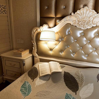 Bed Reading Light Headboard Reading Light with Adjustable Hook, Dimmable Book Light for Reading in Bed Bedtime Reading Lamp, 3 Color Modes and Battery Operated
