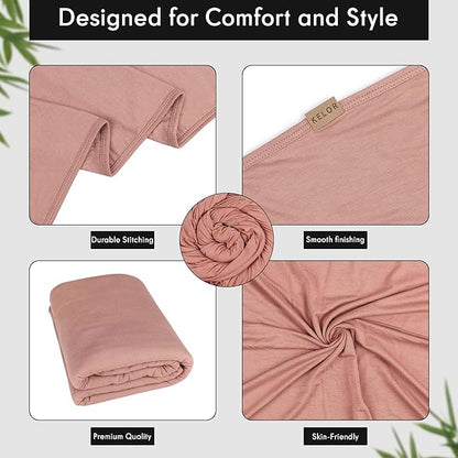 K E L O R Luxury Cooling Travel Blanket - Stretchy, Lightweight Soft & Breathable Shawl Wraps for Women