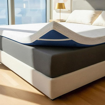 ViscoSoft Memory Foam Mattress Topper | Select High Density Ventilated Mattress Pad - Premium Removable Rayon Cover 2 Inch - Full