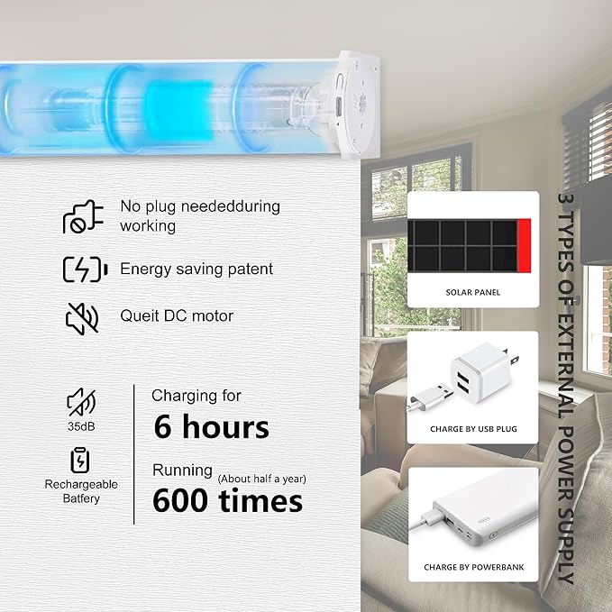 Bringnox Motorized Blinds with Remote,100% Blackout Smart Roller Blinds Compatible with Apple Homekit Google Home and Alexa Via HUB,and Customized (Treebark Extra white-29)
