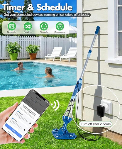Mini Smart Plugs That Works with Alexa & Google Home, WiFi Plug for APP Remote & Voice Control, Smart Outlet Timer with Schedule & Group Control Function | 2.4G WiFi Only | ETL & FCC Listed