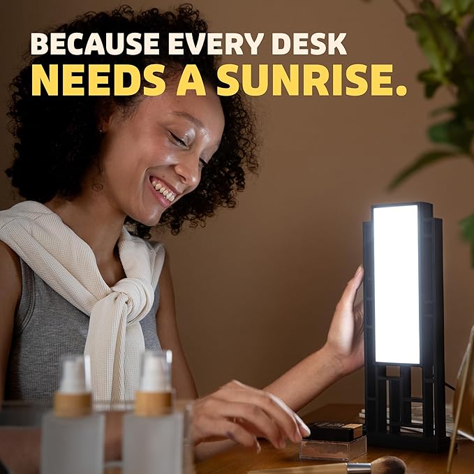 Circadian Optics Lattis Bright Light Therapy Desk Lamp | As Seen On Shark Tank | Ultra Powerful 10,000 LUX Brightness | 5500K Color Mimics Noon Day Sun | Improve Your Mood, Sleep, Energy & Focus