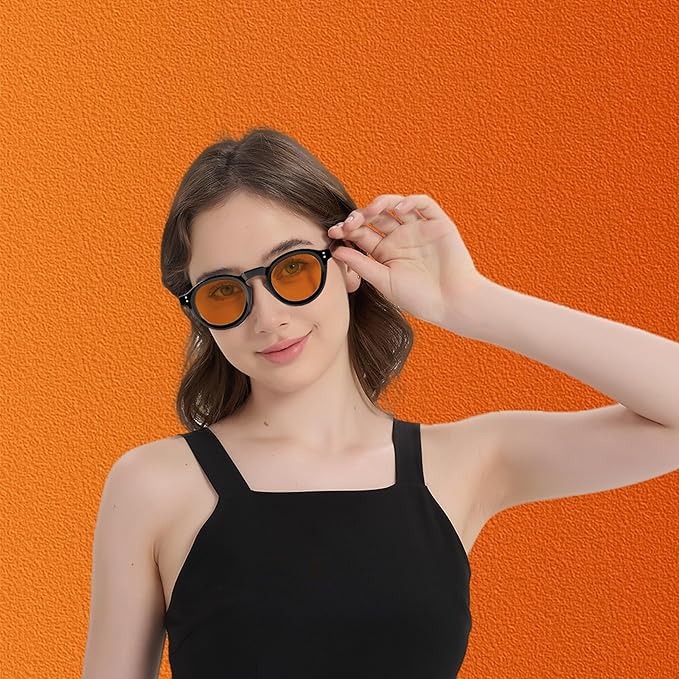 Sleep Blue Light Blocking Glasses for Men and Women, Computer Gaming Glasses Anti Eyestrain & UV Glare