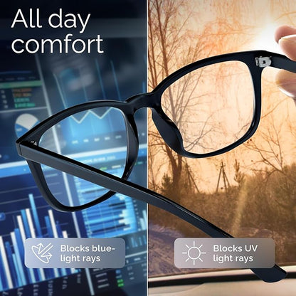 livho High Tech Blue Light Glasses - Advanced Blue Light Blocking Computer Glasses - Screen Fatigue & UV Protection