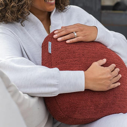 Quiet Mind Weighted Pillow for Adults 12 Lbs - Get Better Sleep - Sustainably Made and Chemical Free - Machine Washable (Large, Chili Oil)