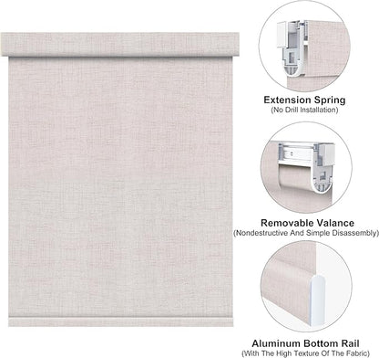 Bringnox No Drill Motorized Blinds with Remote,Blackout Windows,with Apple Homekit,Alexa,Google, with App,Voice Control Custom Size