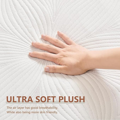 Homemate Heated Mattress Pad California King - 3D Knitted Jacquard Electric Mattress Pad Cal King Bed Warmer with Dual Controller, 10 Heated Setting - Auto Off 8 Hours, Fit Up to 30 Inch, 84"x72"