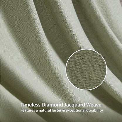 King Size Blanket, 70% Rayon (Derived from Bamboo) and 30% Cotton, Lightweight Jacquard Weave, Breathable and Soft Summer Blanket for Bed or Couch, 108” x 90”, Sage Green