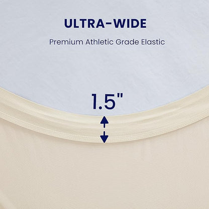 SLEEP ZONE Cooling Queen Mattress Topper, Premium Zoned Cool Mattress Pad Cover, Padded Mattress Protector Breathable Washable, Deep Pocket 8-21" (Beige, Queen)