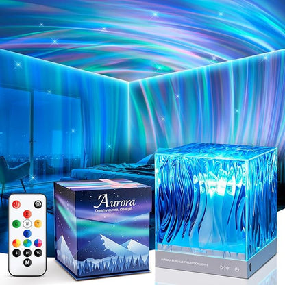Birthday Gifts for Women Teen Girl Gifts Trendy Stuff Northern Lights Projector, 18-Color Cool Stuff Gifts for Teenage Girls Boy Mood Lighting, Galaxy Projector for Bedroom Cute Room Decor Aesthetic