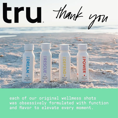 Tru Focus Shots, Nootropic Energy Drink with Yerba Mate, L Theanine & Natural Caffeine, Vegan Wellness Shot with Zero Sugar & Calories, Gluten Free, Keto Friendly, Apple Kiwi Flavor, 2 FL OZ, 12 Pack