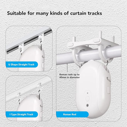 FTVOGUE Automatic Curtain Opener ABS Electric Curtain Robot Smart Home APP Remote Control