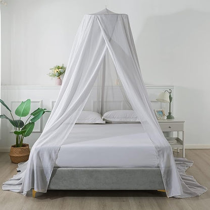 Faraday cage Radiation EMF Protection Bed White Canopy (Medium Size:50x230x800cm)