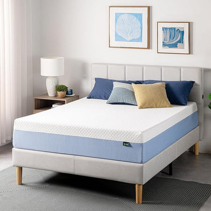 Zinus 12 Inch Full Cooling Essential Memory Foam Mattress [NewVersion], Fiberglass Free, Medium Feel, Breathable Cooling Layers, Certified Safe Materials