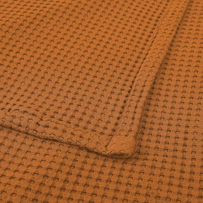 36” X 40” Inches Cooling Baby Waffle Weave Blanket, Ultra-Soft Lightweight Receiving Blanket for Newborn, Breathable Comfortable Baby Swaddle Blanket for Boys and Girls(Golden Amber)