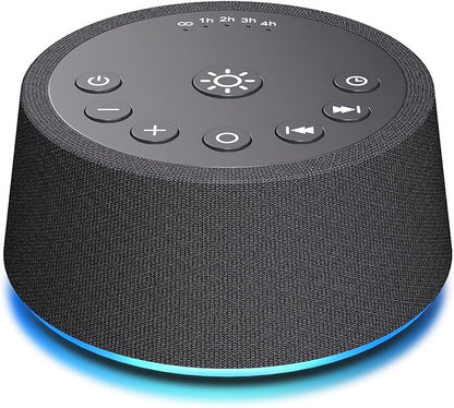 SoundLegend White Noise Sleep Sound Machines 30 Sounds 12 Colors Light 32-Level Volume 5 Timers for Home Travel Gift Adjustable Brightness Memory Function Compact