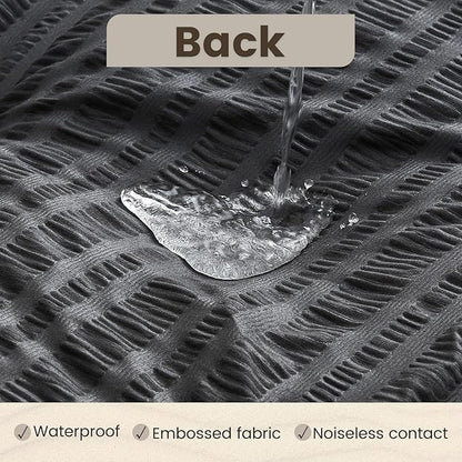 QUIETSEA Reversible Short Queen Mattress Topper Egg Crate Memory Foam Mattress Topper, Bamboo Viscose Mattress Pad Short Queen, Waterproof Mattress Cover with Deep Pocket up to 21" (60" x 75", Grey)