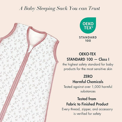 Unisex Baby Sleep Sack 0.5 TOG, Lightweight Summer Wearable Blanket, Soft Rayon Made from Bamboo Toddler Sleep Bag