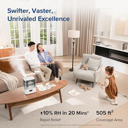 LEVOIT Humidifiers for Bedroom Large Room Home, (6L) & Air Purifiers for Home Large Room, Covers Up to 3175 Sq. Ft, Smart WiFi and PM2.5 Monitor