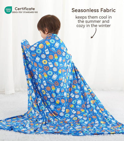 Premium Baby Blankets, Soft Viscose from Bamboo Blanket for Boys and Girls, Nursery Crib Bedding Quilt for Newborn and Toddler, Cooling for Hot Sleepers, 50'' x 50'' Cookies
