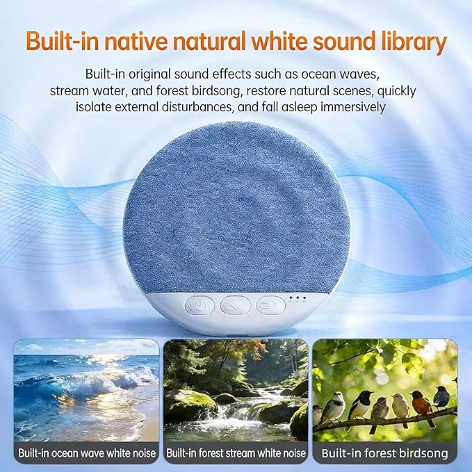 Bluetooth Pillow Speaker for Sleeping, Under Pillow Speaker with Sleep Timer & White Noise, Thin Speaker for Bed, Hi-Fi Sound, 48H Battery, Type-C, Private Listening for Adults & Kids (Pro)
