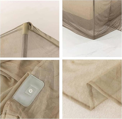 AMNOOL Square EMF Shielding Canopy,Anti Radiation Bed Net Canopy Made by Silver Coated Mesh Radiation Shielding Rate 99.99percent for WiFi Router Guard,220220220cm