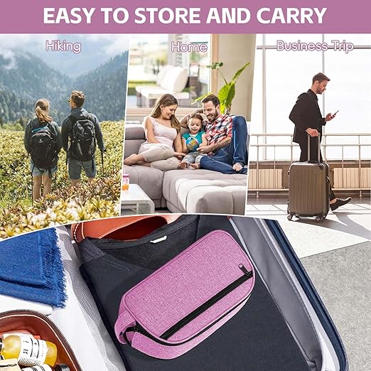 CPAP Travel Bag Compatible with ResMed AirMini Machine & Accessories, Portable CPAP Equipment & Supplies Carrying Bag, Compact CPAP Organizer Storage Bag with Compartments,Purple (Bag Only)