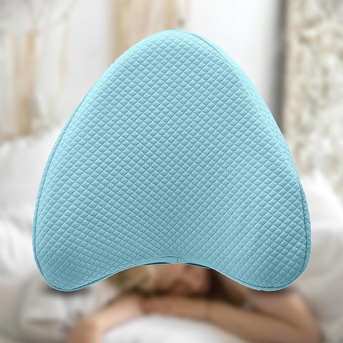 xcivi Pillowcase for Contour Memory Foam Side Sleeper Support Pillow, Pillowcase for Knee Pillow, Pillow Cases for Side Sleeper Pillow, Pillow Cover (Blue)