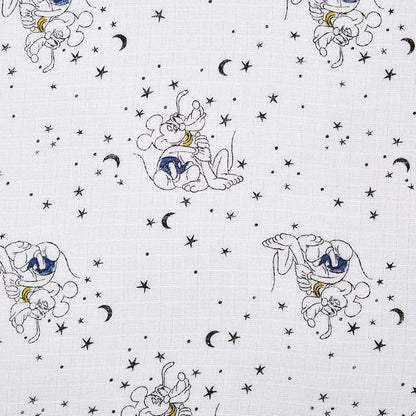 aden + anais Disney, Swaddle Blanket, Boutique Muslin Blankets for Baby Girls and Boys, Newborn Receiving Blanket for Swaddling, 100% Cotton Baby Swaddle Wrap, 4 Pack, Mickey Stargazer