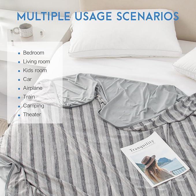 AmyHomie Cooling Blanket,90"x90"Queen Size,Summer Blankets with Double Sided Cold Effect, Arc-Chill Q-Max>0.5 Cool Fiber, Breathable Lightweight Blankets for Hot Sleepers Night Sweats