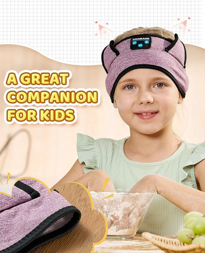 Kids Headphones, Bluetooth Headband Earphones for Children,Baby,Toddlers.Kids Headband Headphones for Home,Plane & Car Travel Accessories with Wired Playback 3.5 MM Jack, Wireless & Wired Palyback