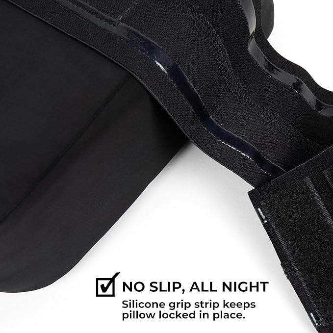 Sleep Gear Knee Zzz Pillow: Doctor-Designed Knee Sleeve & Foam Pillow for Side Sleepers - Compact, Ergonomic Design with Washable Cover for Sciatica & Back Pain Relief (Strap)