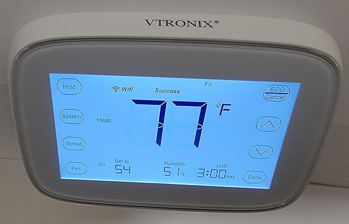 Lakepro-1 Programmable Thermostat for Home - Wi-Fi Enabled with Alexa Compatibility - Control Temperature and Remote Monitoring with Phone App (Requires a C-Wire)