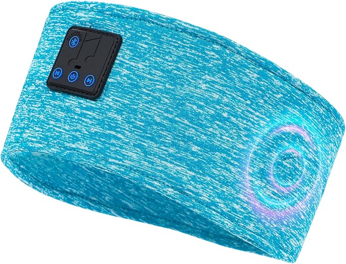 Aurya Sleep Headphones Sports Wireless Bluetooth Headband for Side Sleeper, Bluetooth 5.4, with Ultra-Thin HD Stereo Speaker, Sleeping Headphone for Women Men Running Yoga Workout