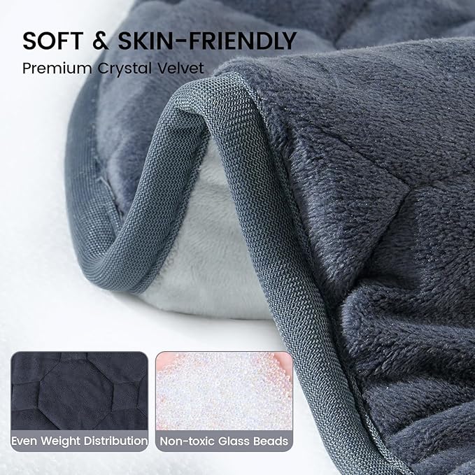 immtree Weighted Heating Pad for Period Cramps, 29" x 24" Extra Large Electric Heated Pads 7 lbs, Back Shoulder Knee Abdomen Pain Relief, Soft Warm Heavy Lap Blanket, Dark Grey