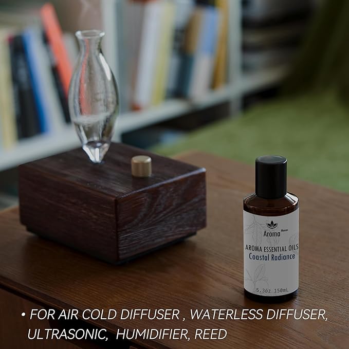 Hotel Collection - Coastal Radiance Essential Oil Scent - Luxury Hotel Inspired Aromatherapy Scent Diffuser Oil - Bergamot & Bitter Orange, Fig, Sunshine, Sea, Orange Blossom and Amberwood - 150mL