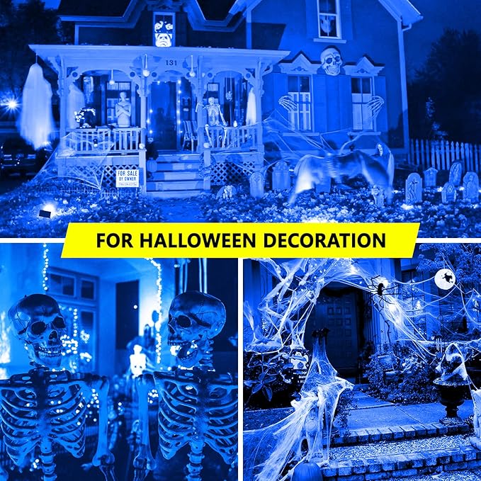 2 Pack A19 LED Blue Light Bulbs,120V E26 Christmas Blue LED Lights 9W Replace up to 100W,Dimmable Colored Light Bulbs for Thanksgiving Day, Home Lighting, Party Decoration, Holiday Lighting