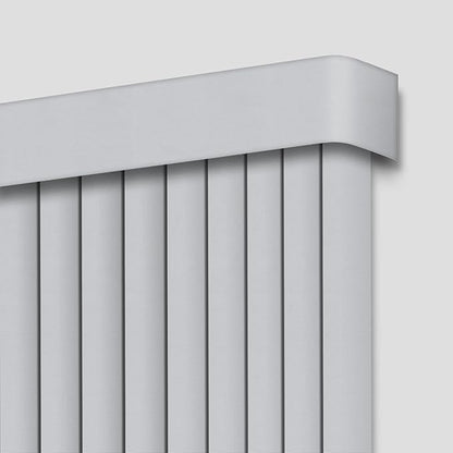 Cordless Vertical Blinds Window Blind, Blackout Fabric Vertical Blind, Energy Saving UV Protection Noise Reduce Vertical Blinds for Sliding Glass Doors, Patio Doors, Pure Light Grey