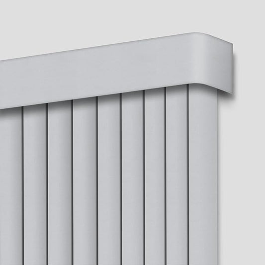Cordless Vertical Blinds Window Blind, Blackout Fabric Vertical Blind, Energy Saving UV Protection Noise Reduce Vertical Blinds for Sliding Glass Doors, Patio Doors, Pure Light Grey