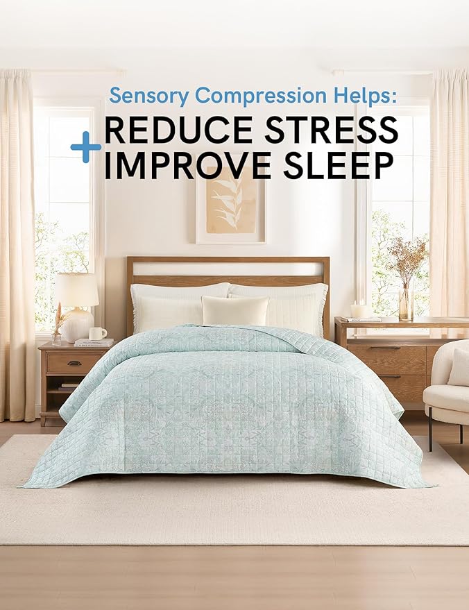 YnM Cooling Weighted Blanket for Adults, 12lbs Heavy Bed Throw for One Person of 110lbs, Perfect for Hot Sleepers or Warm Climates with Rayon/Glass Beads(48x72 Inches,Twin/Full Bed, Spearmint Green)