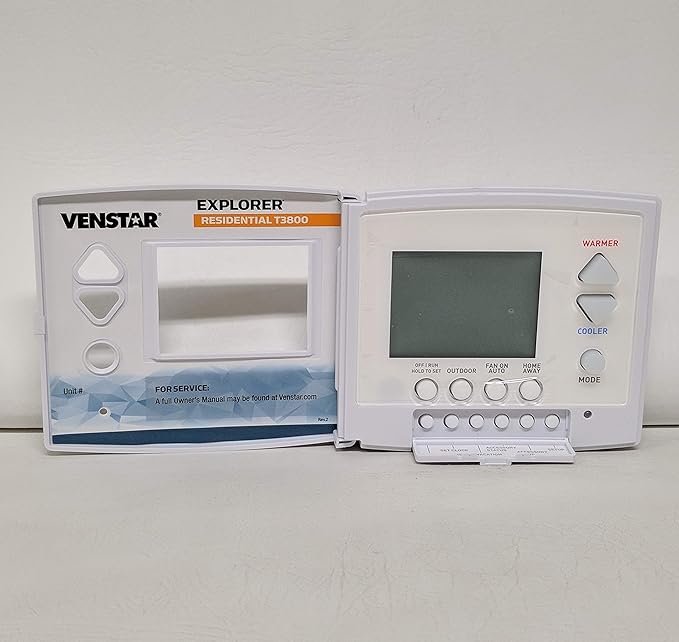 Venstar T3800 Residential Voyager WiFi Ready Thermostat - Works W/Alexa When WiFi Module Installed