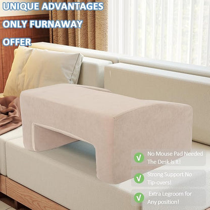 Lap Pillow Desk - Gaming Pillows for Lap, Multi-Functional Reading&Book Pillows and Machine Washable Desk Pillow for Napping, Work & Sofa Couch Use
