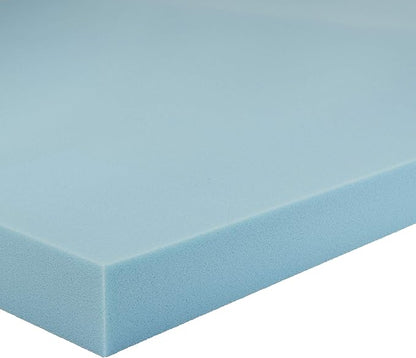 Amazon Basics Full Size Cooling Gel-Infused Memory Foam Mattress Topper, CertiPUR-US Certified, 3 Inches, Blue