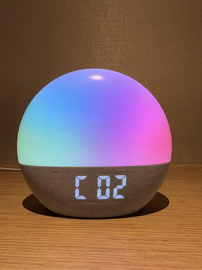 Smart Sunrise Alarm Clock with LED Color Changing Light, Digital Display, FM Radio, White Noise Machine, Natural Wake Up Light