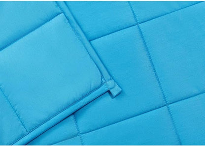 TONGDADA Kids Weighted Blanket | 40''x60'',7lbs | for Child Between 55-80 lbs | Premium Cotton Material with Glass Beads | Teal