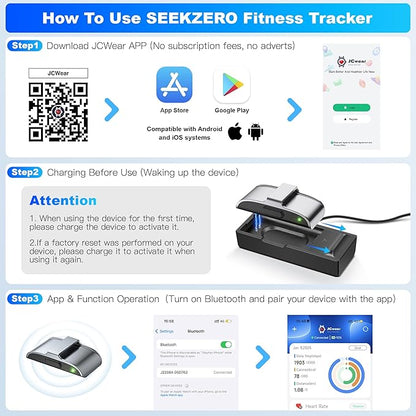 Sleep Tracker, Activity & Fitness Trackers | Health Smart Bracelet 24/7 Heart Rate | Step & Calorie Counter | IP68 Waterproof Activity Tracker, Valentine’s Day Gifts for Family & Friends