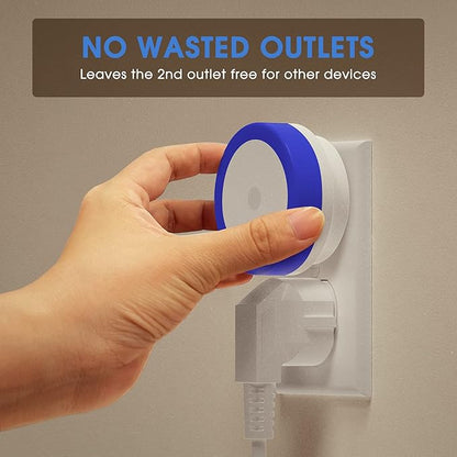 Briignite Blue Night Light, LED Night Lights for Kids, 4 Pack Plug in Night Light, Hallway Lights, Wall Light, Nightlight for Adult, Blue Light, 0.6W 60LM