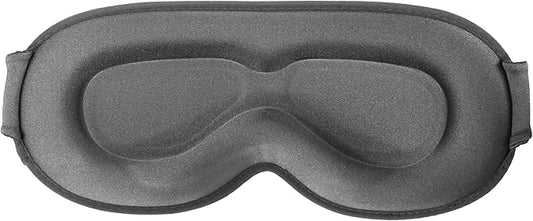 Sleep Eye Mask for Side Sleeper, Lash Extensions 3D Contoured Cup Sleeping Mask for Men Women, Travel Blackout Night Blindfold Eye Shade Cover with Adjustable Strap (Grey-Side Sleeper)