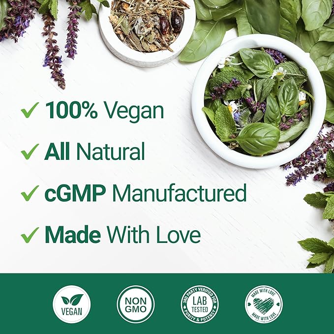 Nested Naturals Luna Sleep Aid - Non-Habit Forming Natural Sleeping Pills for Adults with Naturally Sourced Ingredients - Valerian Root, Melatonin, Chamomile, Lemon Balm, and More - 120 Vegan Capsules