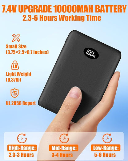 Kids Heated Blanket Battery Operated - Boys and Girls 7.4V DC Portable Cordless USB Heating Blanket for Outdoors